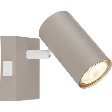 Globo - Sienas spotgaismeklis 1xGU10/35W/230V bēšs