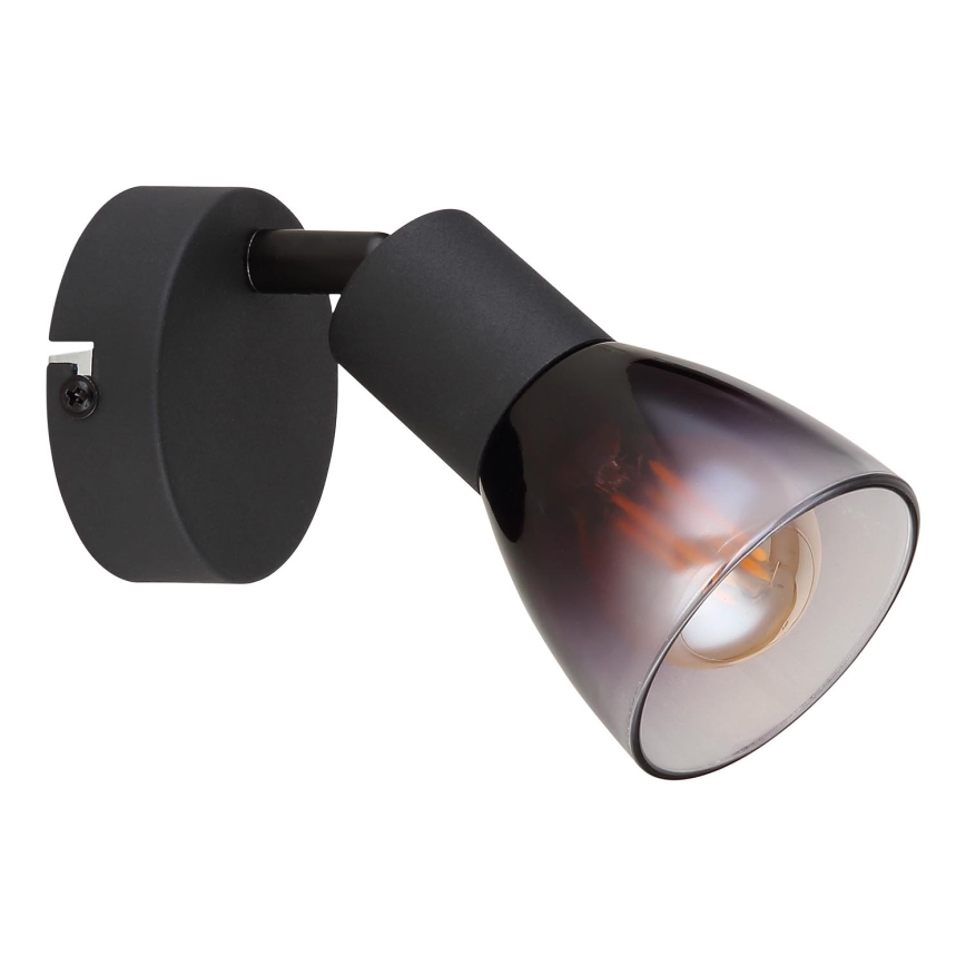 Globo - Sienas starmetis 1xE14/25W/230V melna