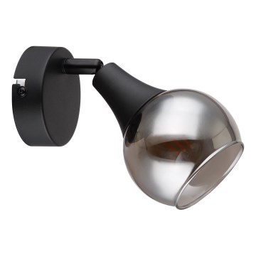 Globo - Sienas starmetis 1xE14/40W/230V melna