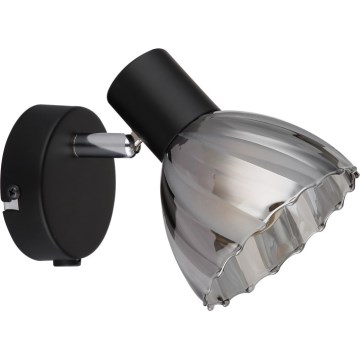 Globo - Sienas starmetis 1xE14/40W/230V melna