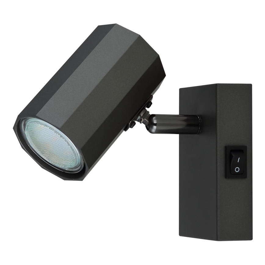 Globo - Sienas starmetis 1xGU10/25W/230V melna