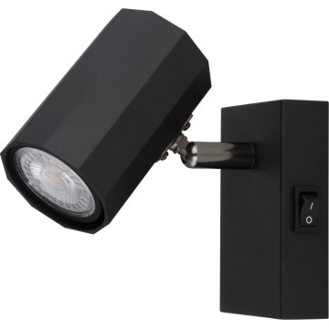 Globo - Sienas starmetis 1xGU10/25W/230V melna