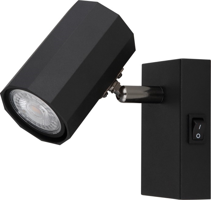 Globo - Sienas starmetis 1xGU10/25W/230V melna