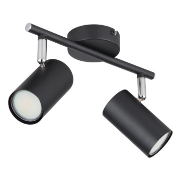 Globo - Starmetis 2xGU10/25W/230V melna