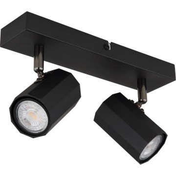Globo - Starmetis 2xGU10/25W/230V melna