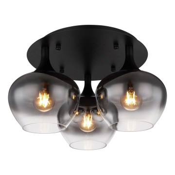 Globo - Virsapmetuma lustra 3xE27/40W/230V d. 45 cm melna