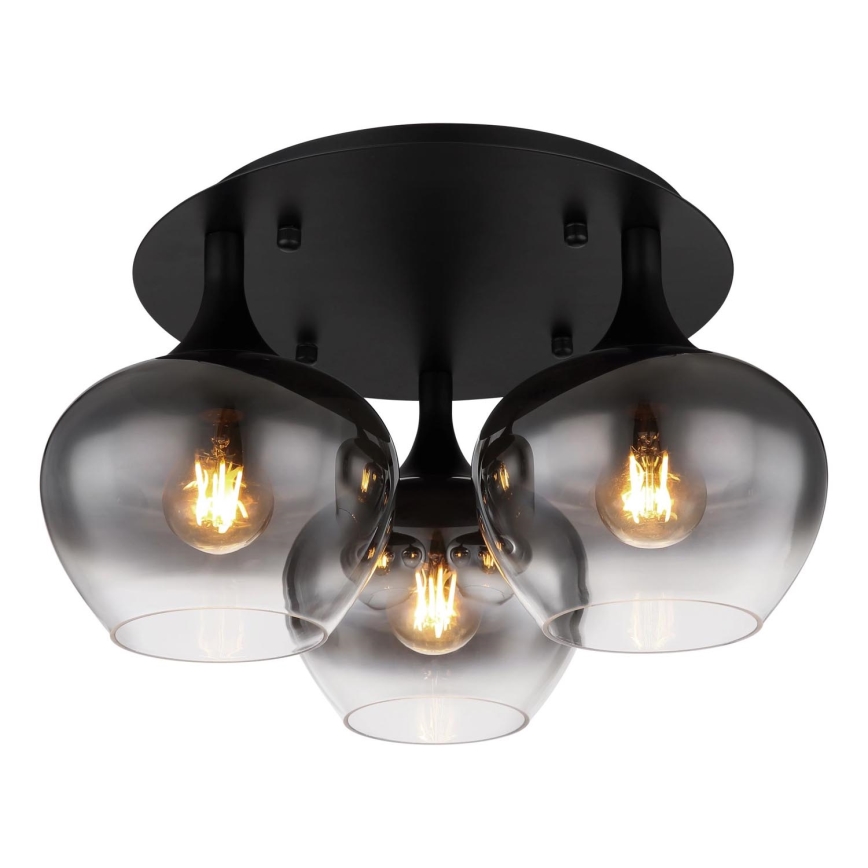 Globo - Virsapmetuma lustra 3xE27/40W/230V d. 45 cm melna