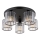 Globo - Virsapmetuma lustra 5xE27/60W/230V d. 46,5 cm melna