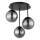 Globo - Virsmas montējams griestu lustrs 3xE14/25W/230V melns