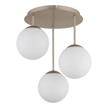 Globo - Virsmas piestiprināma griestu lampa 3xE14/25W/230V, misiņš