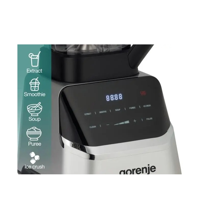 GORENJE BP1500DE - Galda blenderis 2 l 1500W/230V nerūsējošais tērauds/melns