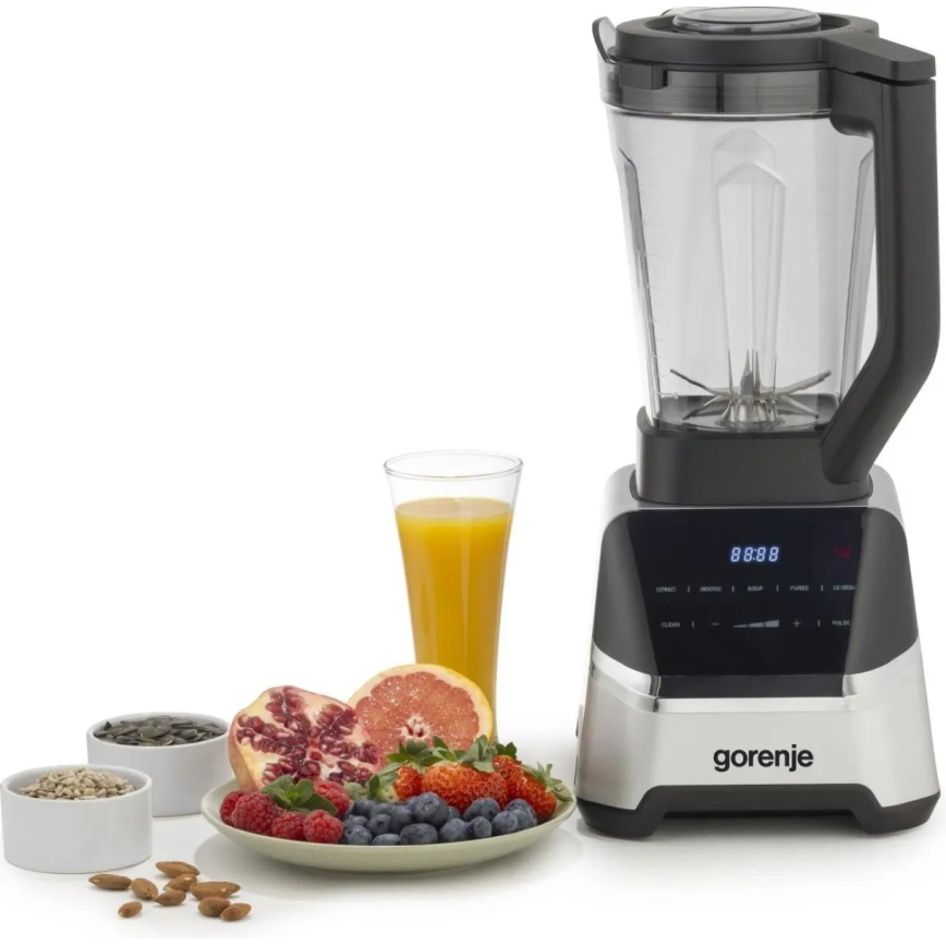 GORENJE BP1500DE - Galda blenderis 2 l 1500W/230V nerūsējošais tērauds/melns