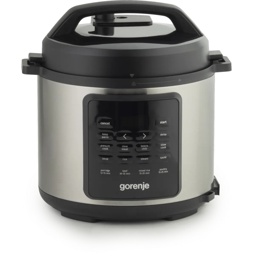 GORENJE GMC6SBK - Daudzfunkcionāls elektriskais katls 6 l 8 in 1 1000W/230V nerūsējošais tērauds