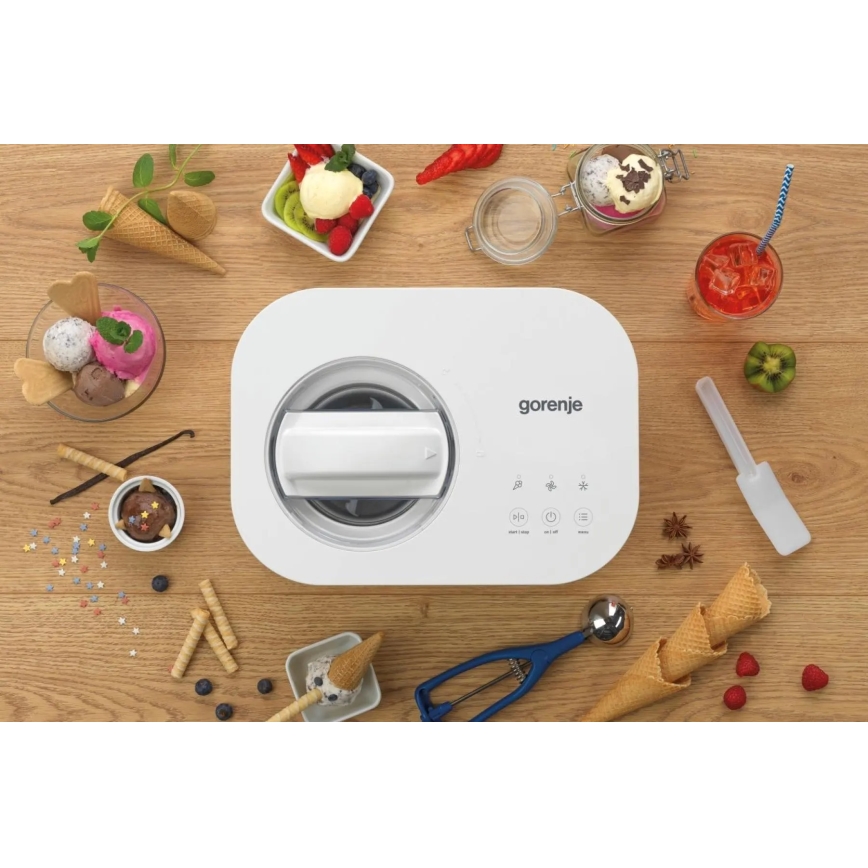 GORENJE ICM10W - Saldējuma gatavotājs 100W/230V balts