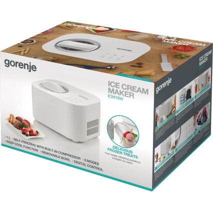 GORENJE ICM10W - Saldējuma gatavotājs 100W/230V balts