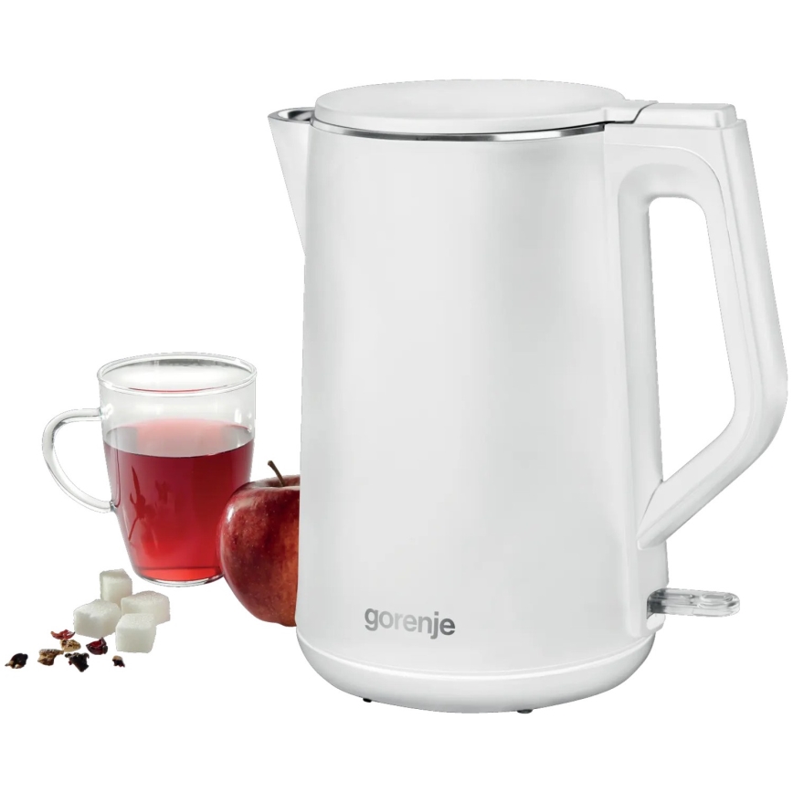 GORENJE K15DWW - Elektriskā tējkanna 1,5 l 2200W/230V balta