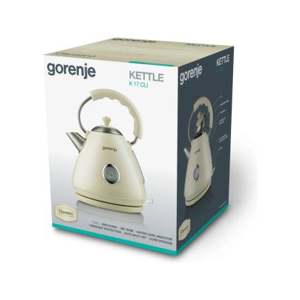 GORENJE K17CLI - Elektriskā tējkanna 1,7 l 2200W/230V bēša