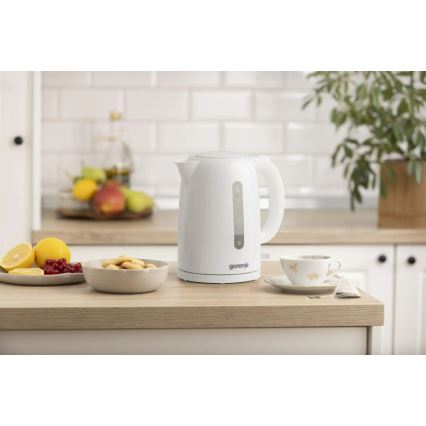 GORENJE K17W - Ātrvārāmā elektriskā tējkanna 1,7 l 2200W/230V balta