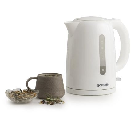 GORENJE K17W - Ātrvārāmā elektriskā tējkanna 1,7 l 2200W/230V balta