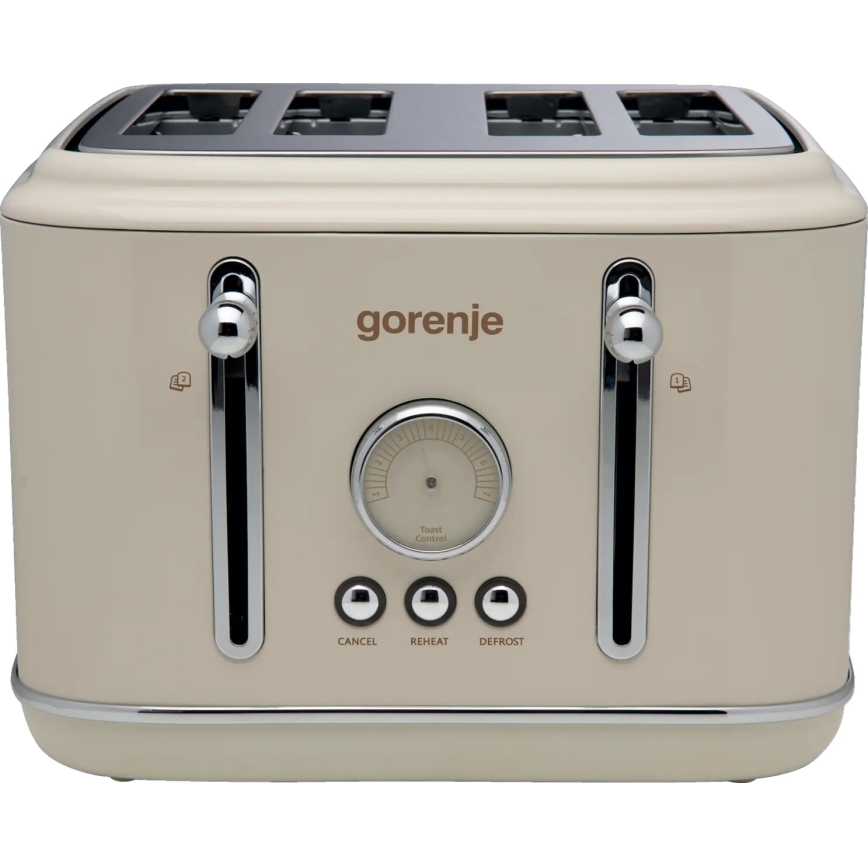 GORENJE T2300CLIN - četru šķēļu tosteris 1150W/230V bēšs