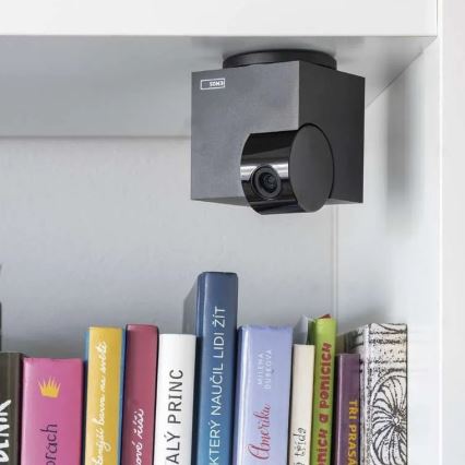 Gudra iekštelpu rotējošā kamera ar kustības sensoru GoSmart 5V Wi-Fi Tuya melna