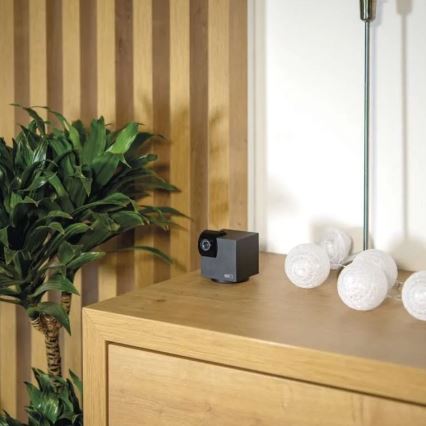 Gudra iekštelpu rotējošā kamera ar kustības sensoru GoSmart 5V Wi-Fi Tuya melna