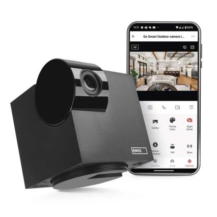 Gudra iekštelpu rotējošā kamera ar kustības sensoru GoSmart 5V Wi-Fi Tuya melna