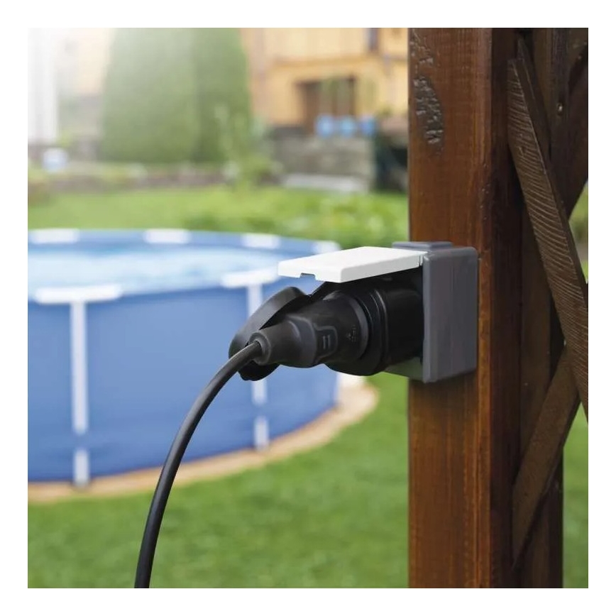 GoSmart viedā āra kontaktligzda 3680W/230V/16A Wi-Fi Tuya IP44