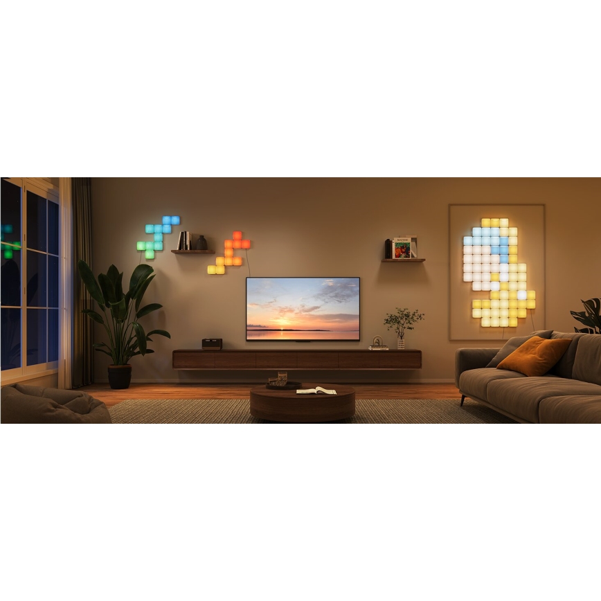 Govee - 10x Viedā mini RGBIC panel Wi-Fi