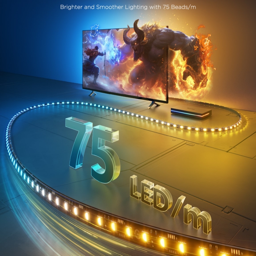 Govee - AI Sync Box 2 Smart TV RGBICW fona apgaismojums 55-65 Wi-Fi