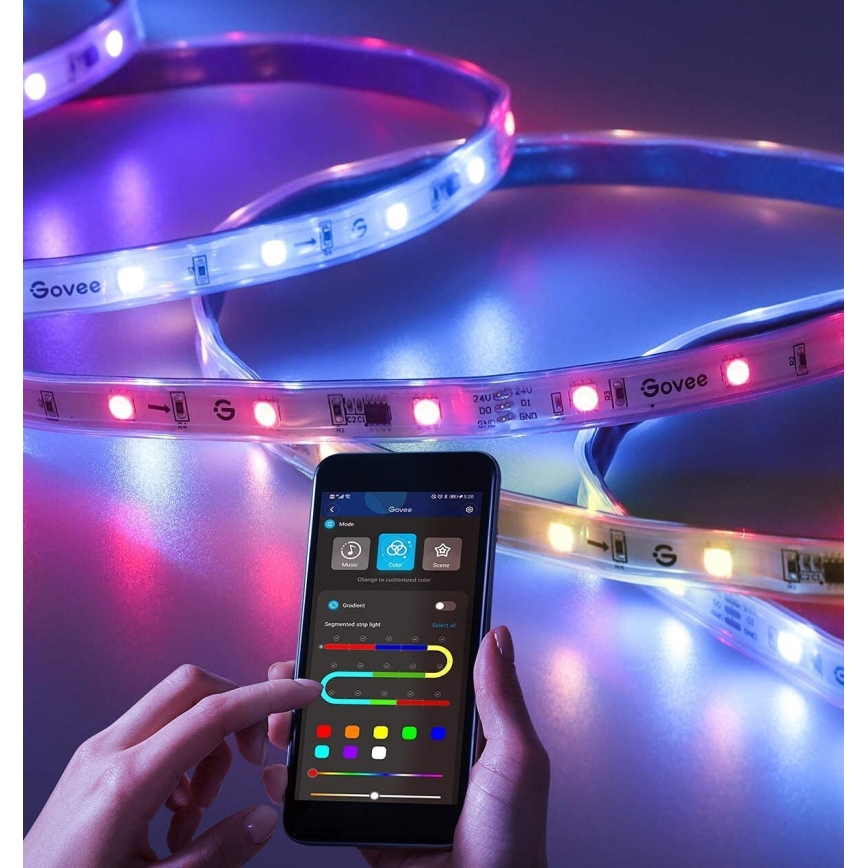 Govee - Āra Pro SMART RGBICWW āra LED josla 10m 2700-6500K Wi-Fi IP65