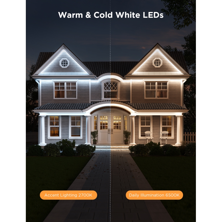 Govee - Āra Pro SMART RGBICWW āra LED josla 10m 2700-6500K Wi-Fi IP65