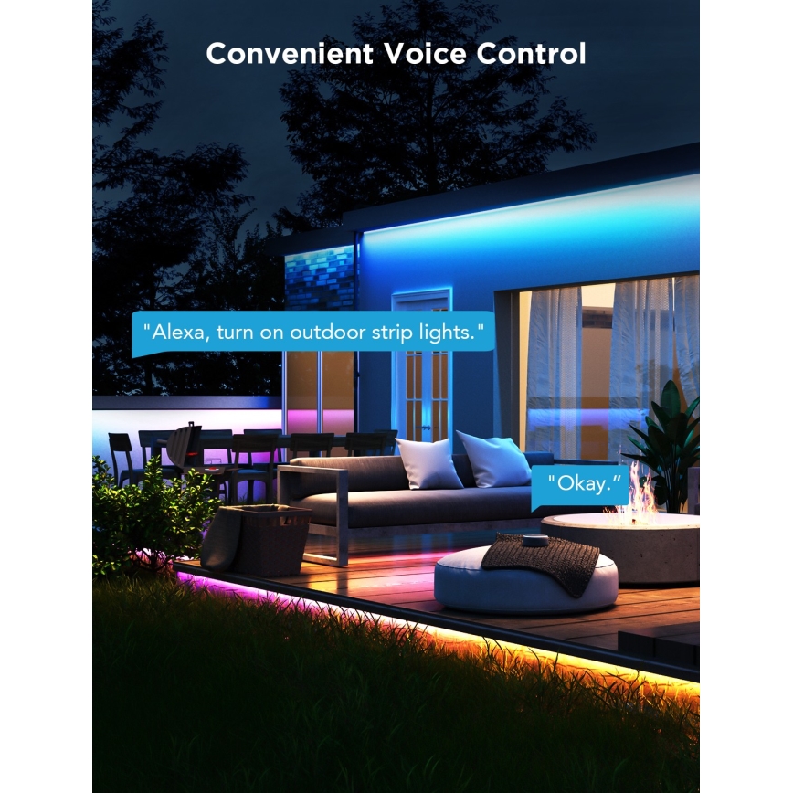 Govee - Āra Pro SMART RGBICWW āra LED josla 10m 2700-6500K Wi-Fi IP65