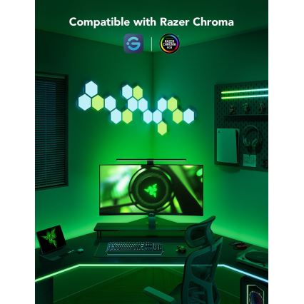 Govee - Dreamview G1 Smart LED RGBIC monitora apgaismojums 27-34" Wi-Fi