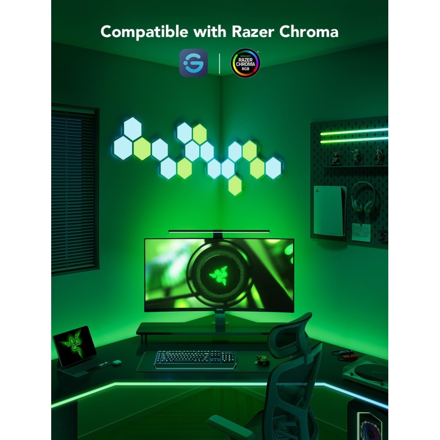 Govee - Dreamview G1 Smart LED RGBIC monitora apgaismojums 27-34" Wi-Fi