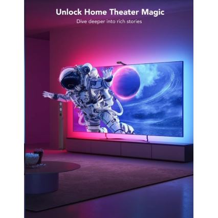 Govee - DreamView T2 DUAL TV 55-65" SMART LED aizmugurējais apgaismojums RGBIC Wi-Fi + tālvadības pults