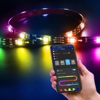 Govee - DreamView T2 DUAL TV 55-65 SMART LED fona apgaismojums RGBIC Wi-Fi + tālvadības pults