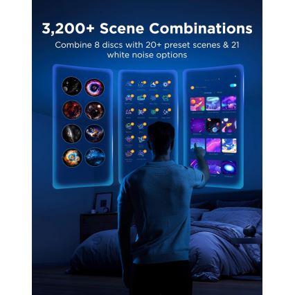 Govee - Galaxy Light Projector 2 Pro Matter ar iebūvētu skaļruni un Wi-Fi
