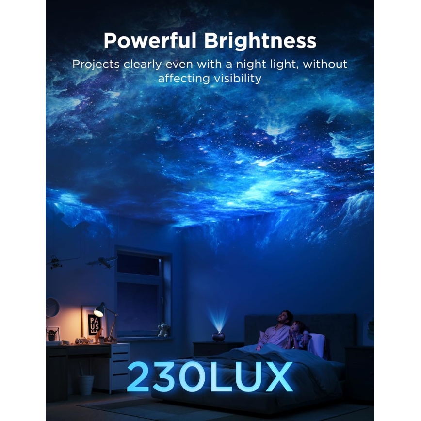Govee - Galaxy Light Projector 2 Pro Matter ar iebūvētu skaļruni un Wi-Fi