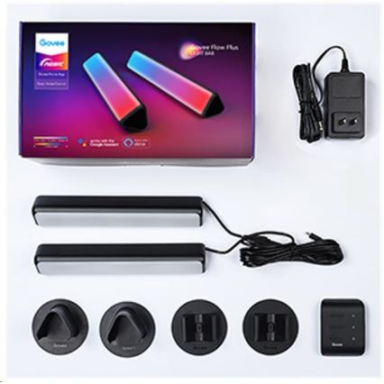 Govee - KOMPLEKTS 2x Flow Plus SMART LED TV un Spēļu apgaismojums - RGBICWW Wi-Fi