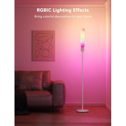 Govee - LED Aptumšojama grīdas stāvlampa CYLINDER SMART RGBICWW 2200-6500K