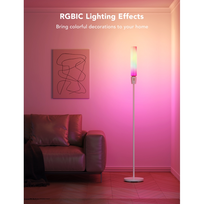 Govee - LED Aptumšojama grīdas stāvlampa CYLINDER SMART RGBICWW 2200-6500K