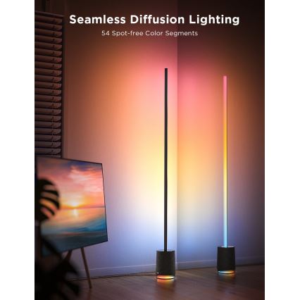 Govee - LED Aptumšojama grīdas stāvlampa ar skaļruni Pro RGBICWW 2200-6500K Wi-Fi + tālvadības pults