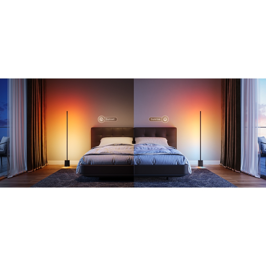 Govee - LED Aptumšojama grīdas stāvlampa ar skaļruni Pro RGBICWW 2200-6500K Wi-Fi + tālvadības pults