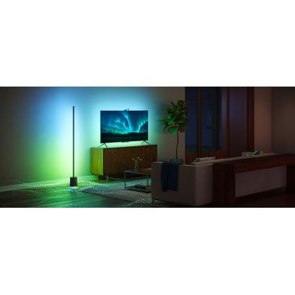 Govee - LED Aptumšojama grīdas stāvlampa ar skaļruni Pro RGBICWW 2200-6500K Wi-Fi + tālvadības pults