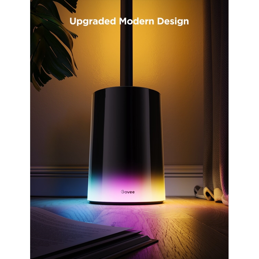 Govee - LED Aptumšojama grīdas stāvlampa Smart MATTER LED RGBICWW 2200-6500K Wi-Fi + tālvadības pults