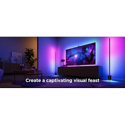 Govee - LED Aptumšojama grīdas stāvlampa Smart MATTER LED RGBICWW 2200-6500K Wi-Fi + tālvadības pults