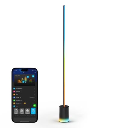 Govee - LED Aptumšojama grīdas stāvlampa Smart MATTER LED RGBICWW 2200-6500K Wi-Fi + tālvadības pults