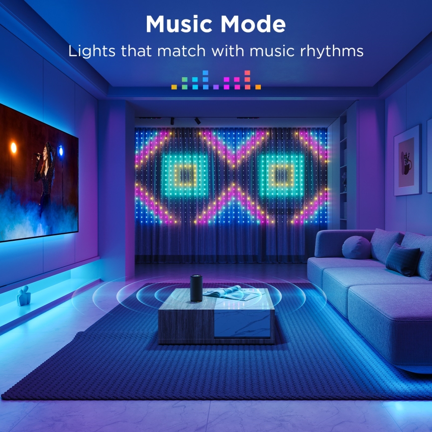 Govee - LED RGB Aptumšojama āra dekoratīva virtene LED/15W/230V IP65 Wi-Fi