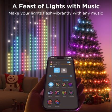 Govee - LED RGB Aptumšojama āra dekoratīva virtene LED/15W/230V IP65 Wi-Fi